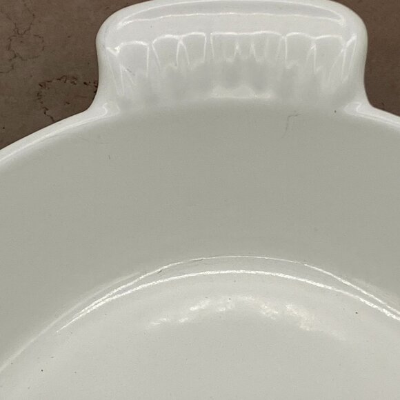 Vintage 1960's Le Creuset #24 Cream Cast Iron Au Gratin Casserole Dish France - Picture 6 of 9